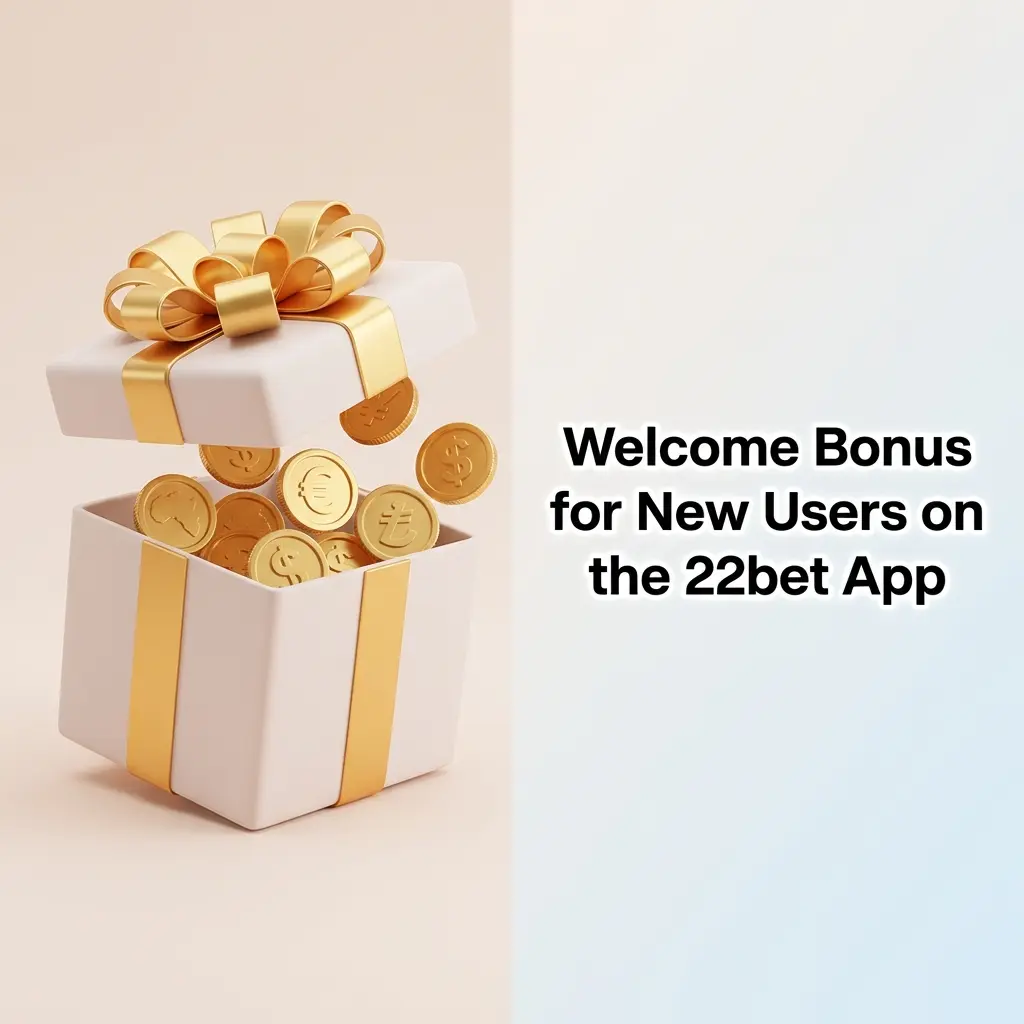 22Bet app welcome bonus for new users offering 100% sports bonus up to ₹10,300 on Android and iOS